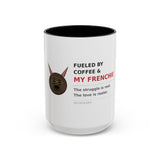 French Bulldog coffee lover mug back view
