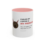 Fueled by Coffee and My Frenchie mug side angle