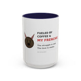 Frenchie mug handle and interior detail