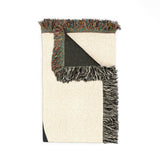 2nd birthday woven throw blanket folded view