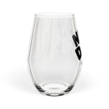 Its a New Day motivational wine glass side angle