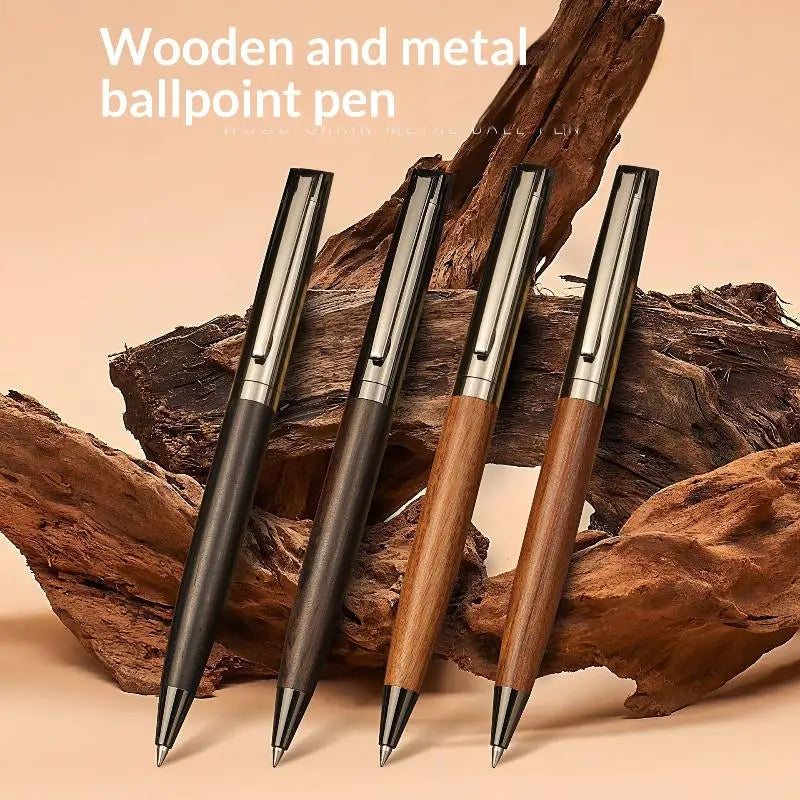Wooden metal pen set gift box packaging