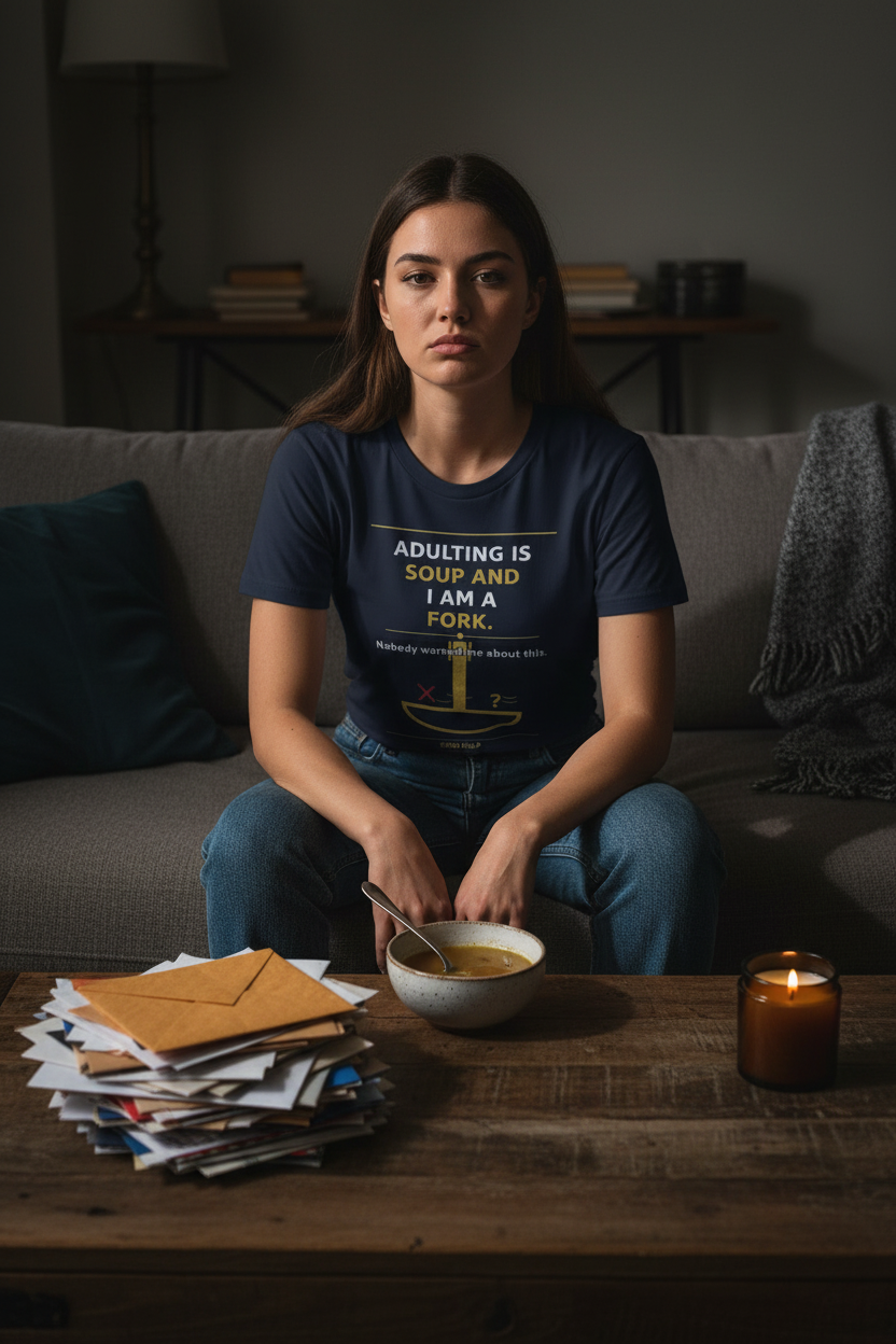 Adulting Is Soup Navy Female