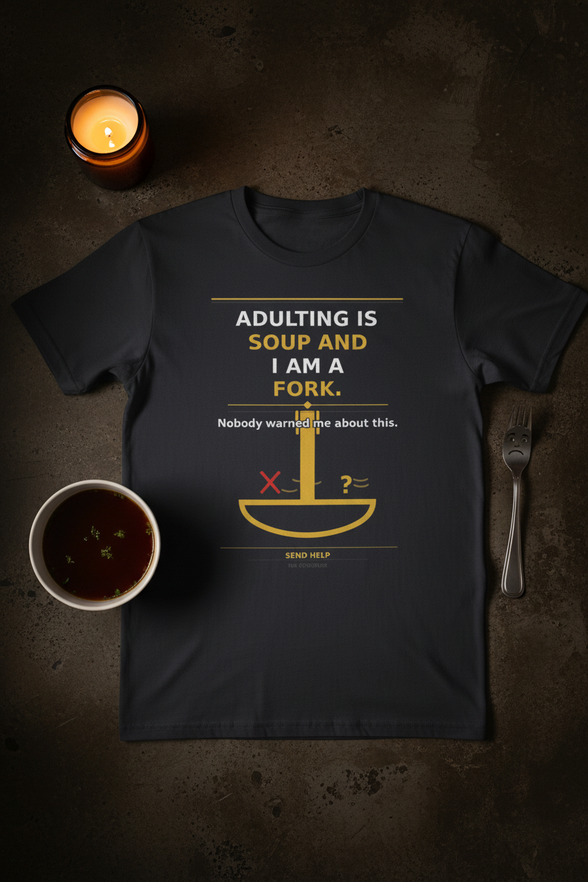 Adulting Is Soup - Slate Flat Lay