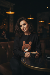 Bunny Crewneck Black Lifestyle