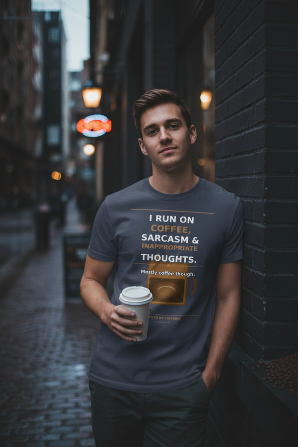 Coffee Sarcasm Steel Blue Lifestyle