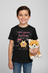 Corgi Cuddles Fix Everything Black Clear