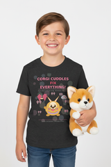Corgi Cuddles Fix Everything Dark Grey Clear