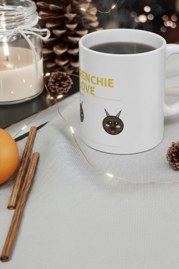 I Love French Dogs Mug