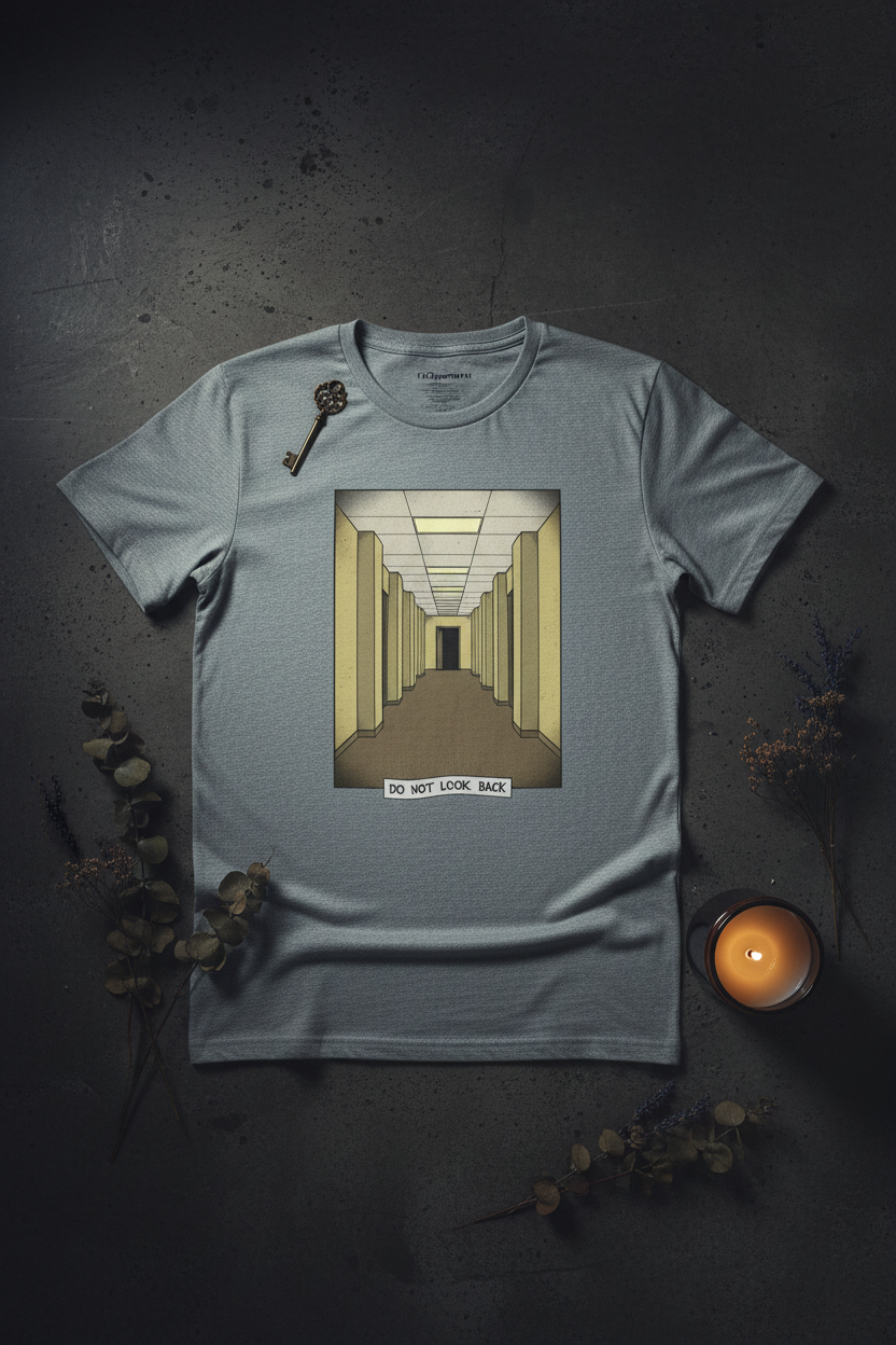 Liminal Space Hallway Tee - Sport Grey Flat Lay