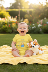 Little Corgi Fan Yellow