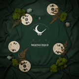 Moonchild Forest Green Sweatshirt Flat-Lay