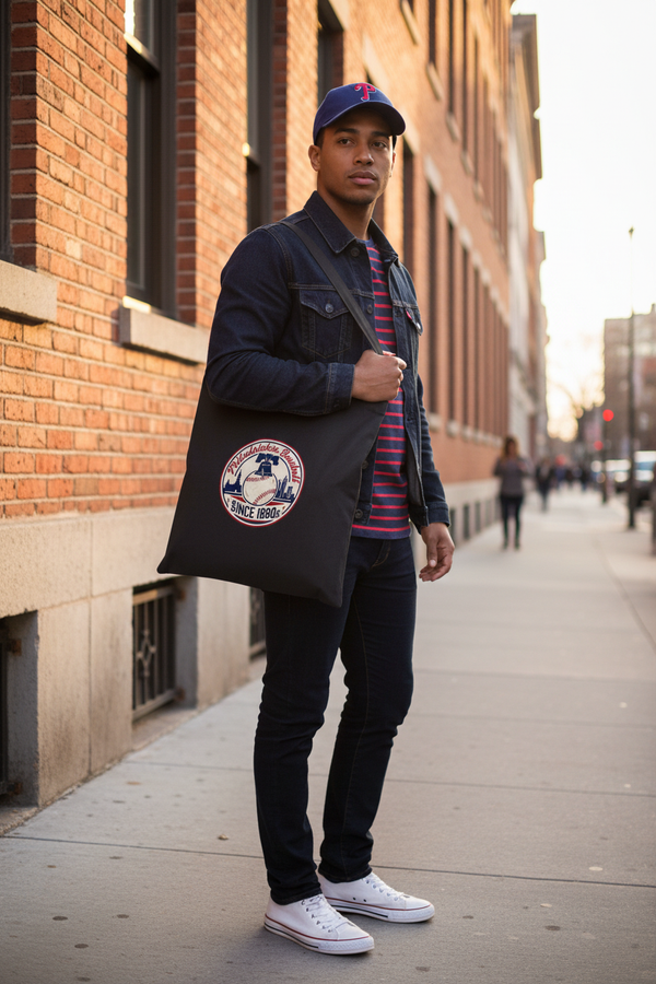 Philly Baseball Tote Black
