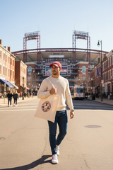 Philly Baseball Tote Natural