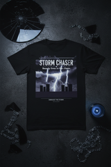 Storm Chaser Tee - Black Heather Flat Lay