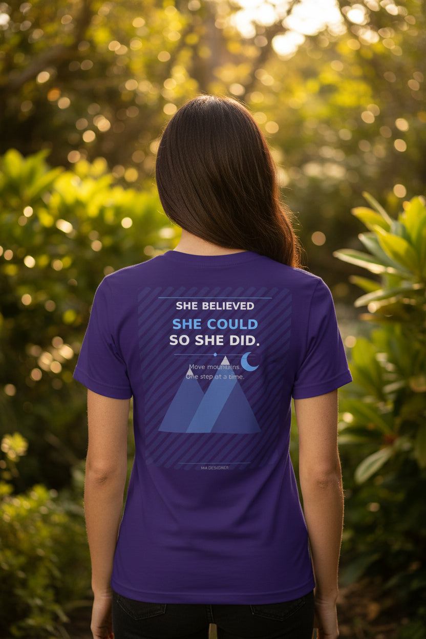Purple t-shirt with 'Burdz' branding on a white background